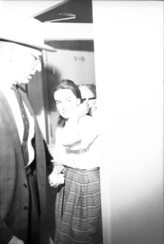 Image of Marina Oswald at the Dallas Police Department headquarters