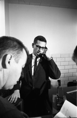 Image of people inside Parkland Hospital after Oswald was shot