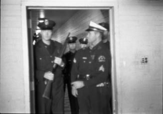 Image of Dallas Police officers at Parkland Hospital on November 24, 1963