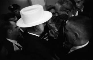 Image of Tom Howard speaking to reporters at the Dallas Police Department