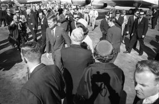 Image of the Kennedys at Love Field