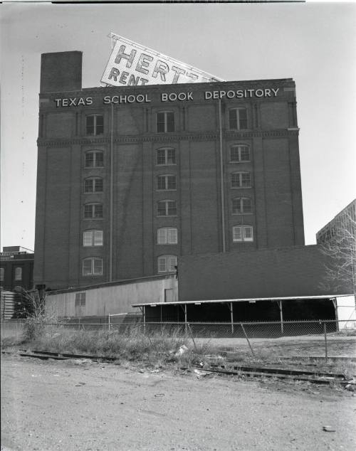 Image of the west side of the Texas School Book Depository