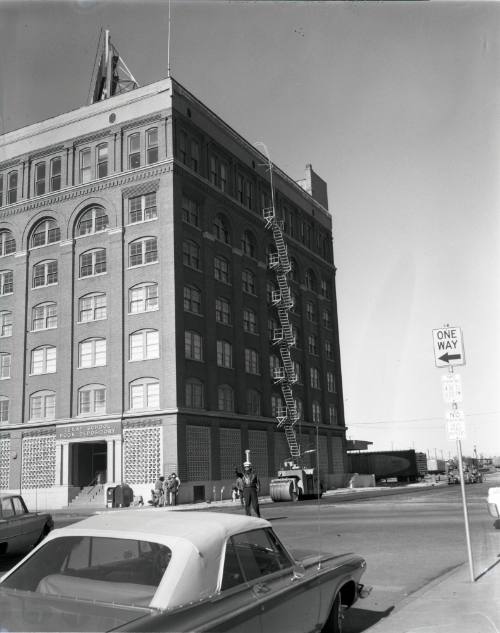 Image of the Texas School Book Depository two weeks after the assassination