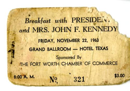 Fort Worth Chamber of Commerce breakfast ticket