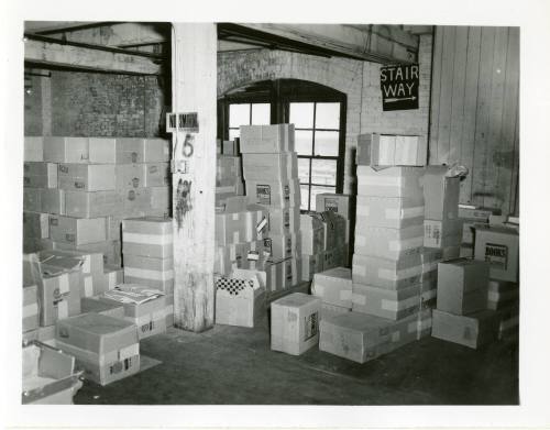 Photograph of the rifle location in the Texas School Book Depository building