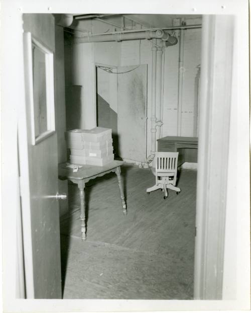 Photo of the 2nd floor vestibule in the Texas School Book Depository building