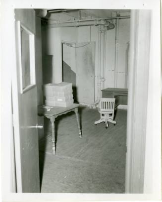 Photo of the 2nd floor vestibule in the Texas School Book Depository building