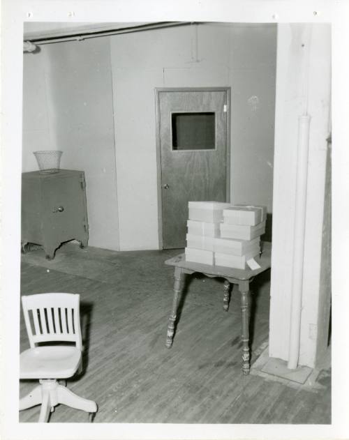 Photo of the 2nd floor vestibule in the Texas School Book Depository building