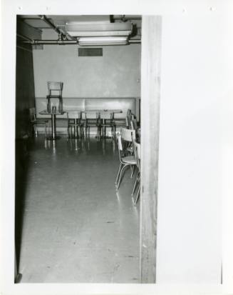 Photo of the 2nd floor lunchroom in the Texas School Book Depository building