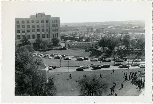 Photo of Dealey Plaza from the Texas School Book Depository building