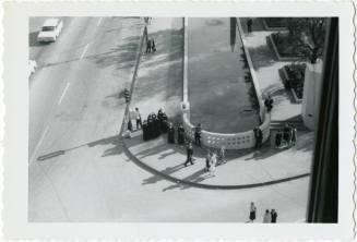 Photo of Dealey Plaza from the Texas School Book Depository building