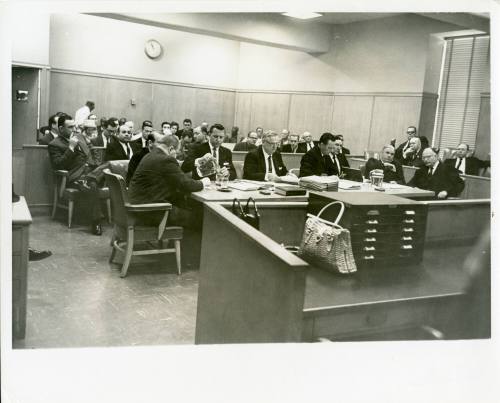 Photo of the District Courtroom No. 3 during the Jack Ruby trial