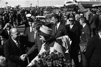 Image of President and Mrs. Kennedy at Love Field