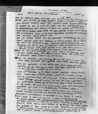 Image of page of Lee Harvey Oswald's diary while he was in Russia
