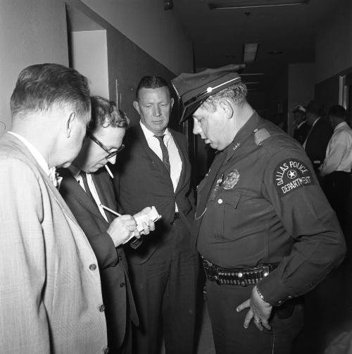 Image of Dallas Police officer M. N. "Nick" McDonald at Dallas Police Department