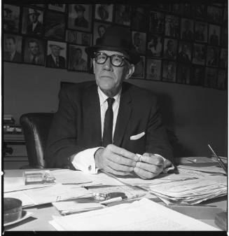 Image of Sheriff Bill Decker at his desk
