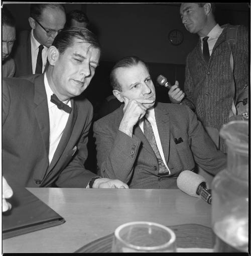 Image of Jack Ruby with lawyer Sam H. Clinton