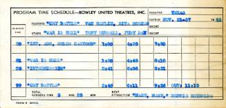 Texas Theatre movie times schedule for November 21-27, 1963