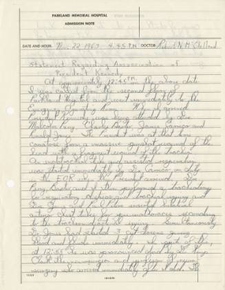 Dr. Robert McClelland's Statement of Activities