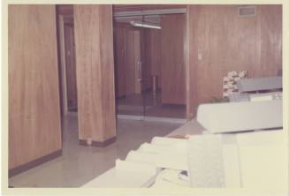 Color photo of second floor office inside Texas School Book Depository