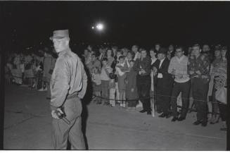 Image of crowds at Carswell Air Force Base in Fort Worth