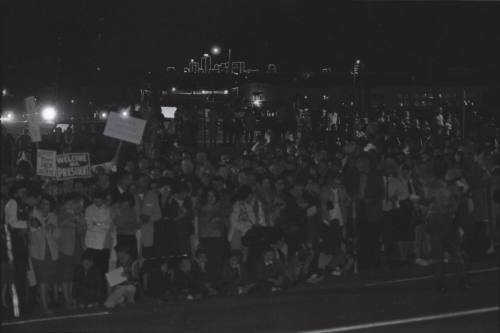 Image of crowds at Carswell Air Force Base in Fort Worth