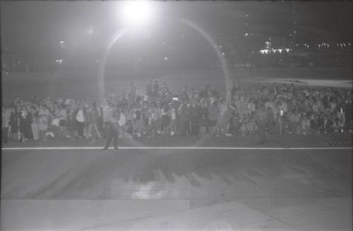 Image of crowds at Carswell Air Force Base in Fort Worth