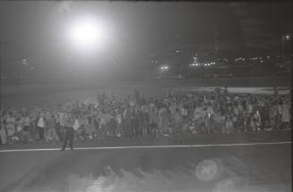 Image of crowds at Carswell Air Force Base in Fort Worth
