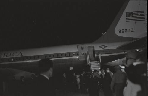 Image of Air Force One at Carswell Air Force Base in Fort Worth