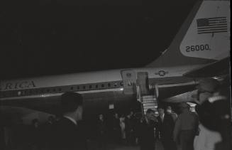 Image of Air Force One at Carswell Air Force Base in Fort Worth