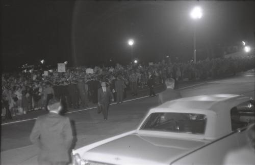 Image of crowds at Carswell Air Force Base in Fort Worth