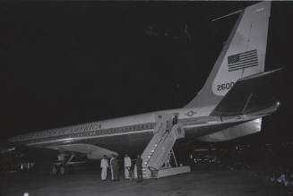Image of Air Force One at Carswell Air Force Base in Fort Worth