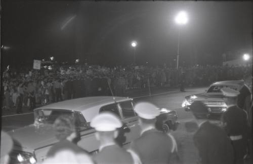 Image of vehicles leaving Carswell Air Force Base in Fort Worth