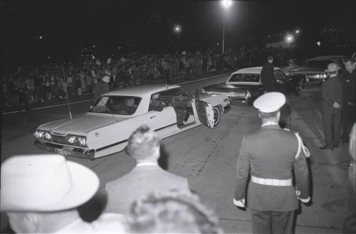 Image of vehicles leaving Carswell Air Force Base in Fort Worth