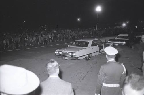 Image of vehicles leaving Carswell Air Force Base in Fort Worth