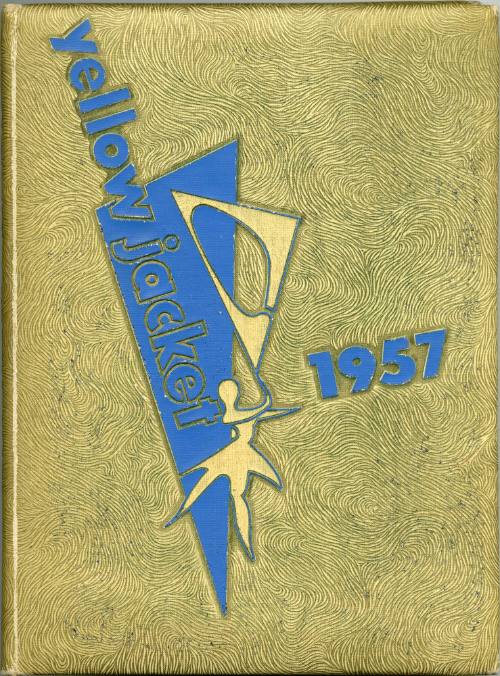 1957 "yellow jacket" yearbook for Arlington Heights High School