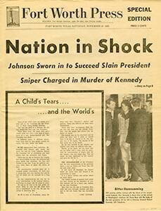 Special edition of the Fort Worth Press from the day after the assassination