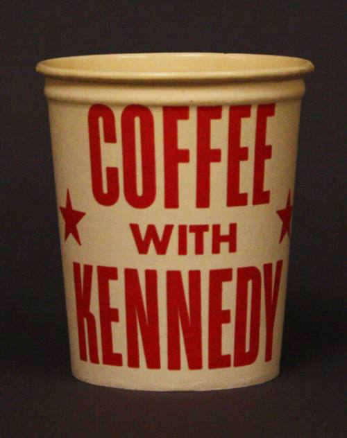 "Coffee with Kennedy" paper cup