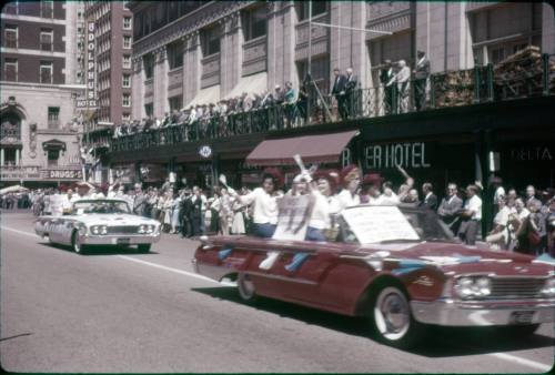 Image of Kennedy campaign parade in Dallas on September 13, 1960