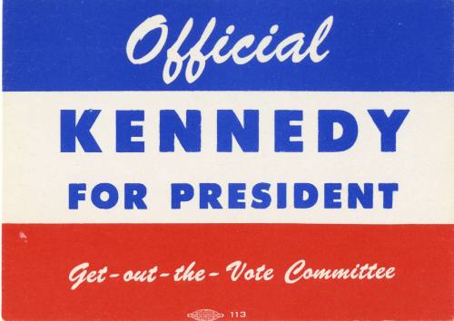 "Get-out-the-Vote Committee" card, Kennedy for President