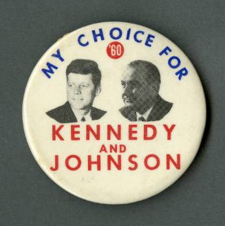 Kennedy and Johnson campaign pin