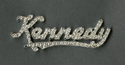 Rhinestone "Kennedy" pin