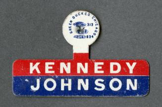 Red, white and blue Kennedy-Johnson collar tab
