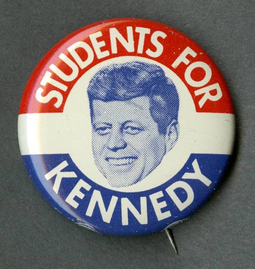 "Students for Kennedy" campaign pin