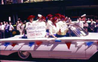 Image of Kennedy supporters in a Dallas parade on September 13, 1960
