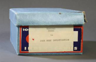 District Attorney's card index to information gathered investigating Jack Ruby