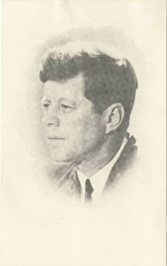 Prayer card for President John F. Kennedy