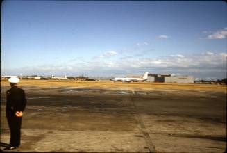 Image of Air Force Two's arrival at Love Field