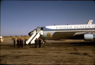 Image of Air Force One parked on the tarmac at Love Field