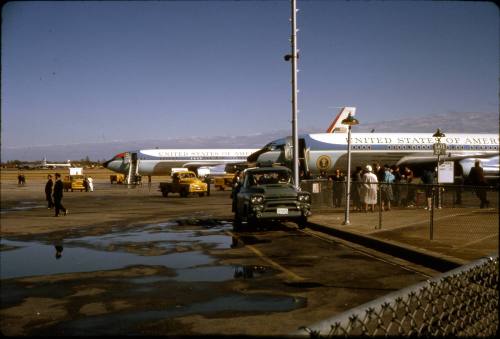 Image of Air Force One and Air Force Two at Love Field